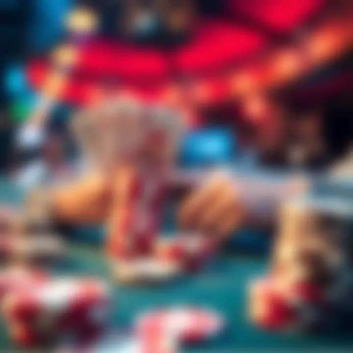 Illustration of bankroll management in poker