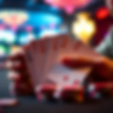 Depiction of various poker hands in No Limit Hold'em