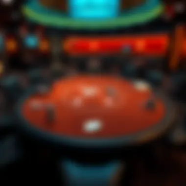 Strategic layout of a poker table