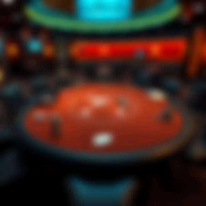 Strategic layout of a poker table