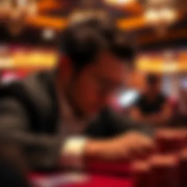 Psychological strategies depicted through a focused player