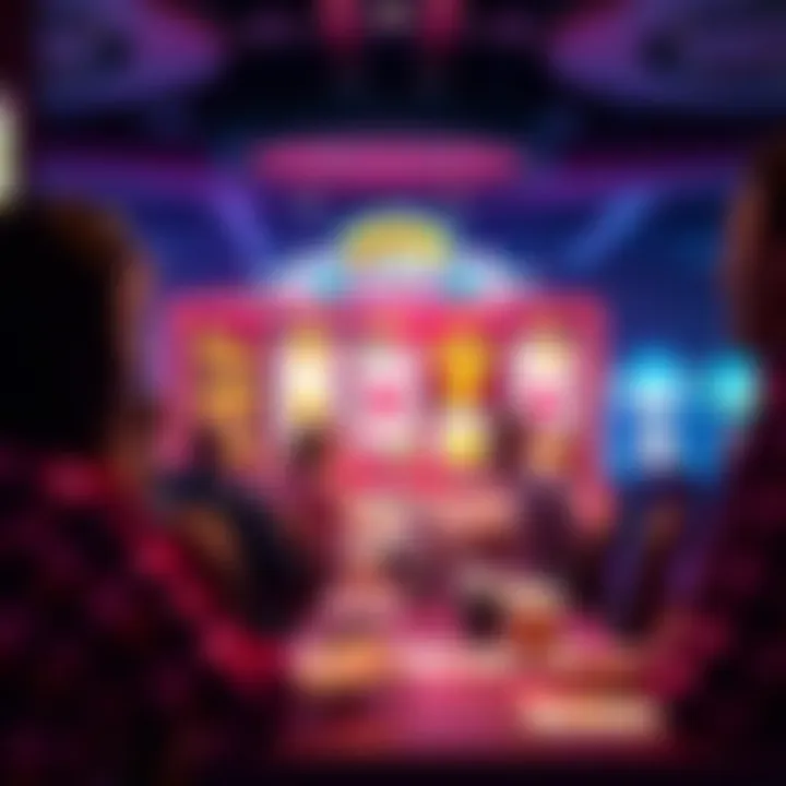 An engaging community chat feature within BC Slots Live