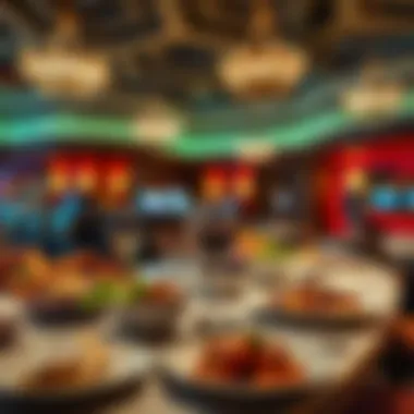 Dining area showcasing delicious meals