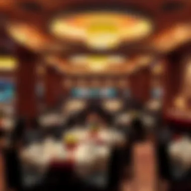 The inviting ambiance of the Rio buffet, with elegantly arranged dining spaces.