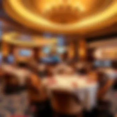 Luxurious Amenities and Dining Luxurious amenities and dining options available at Caesars Casino.