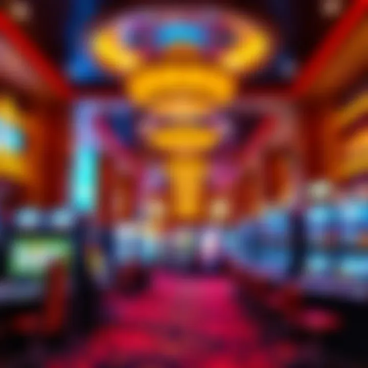 Vibrant Gaming Floor Experience Inside view of the gaming floor highlighting various gaming tables and slot machines.