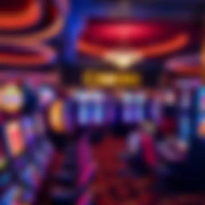 Diverse Gaming Experience at Casino Schenectady Gaming floor with a variety of slot machines and gaming tables
