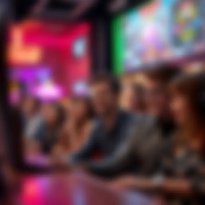 A community of players interacting in a virtual environment.