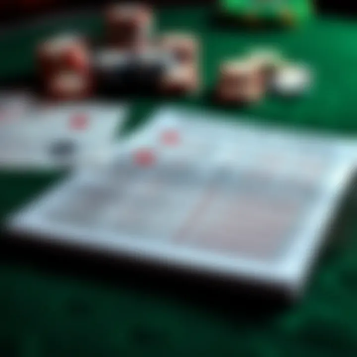 Advanced Blackjack Strategies An array of blackjack strategies laid out on a notepad