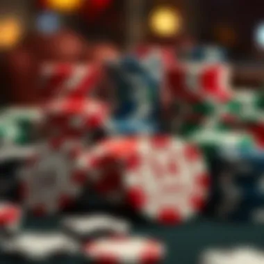 Collection of Poker Chips An illustration of poker chips in various denominations