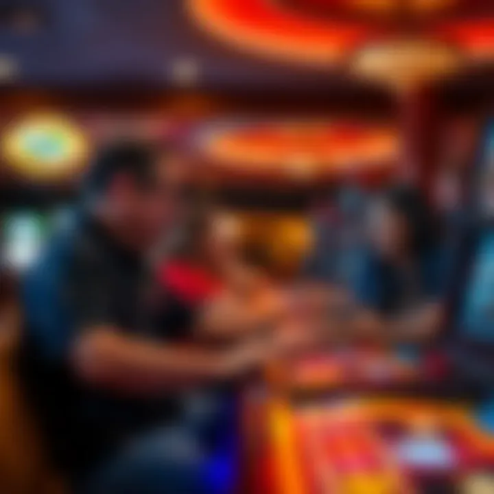 Local community members engaging in casino activities