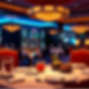 Elegant dining setup with gourmet meals