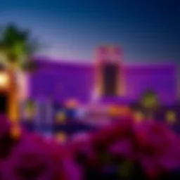 Elegant view of Del Lago Resort at dusk