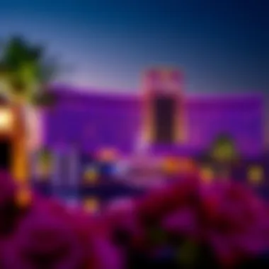 Elegant view of Del Lago Resort at dusk