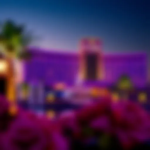 Elegant view of Del Lago Resort at dusk