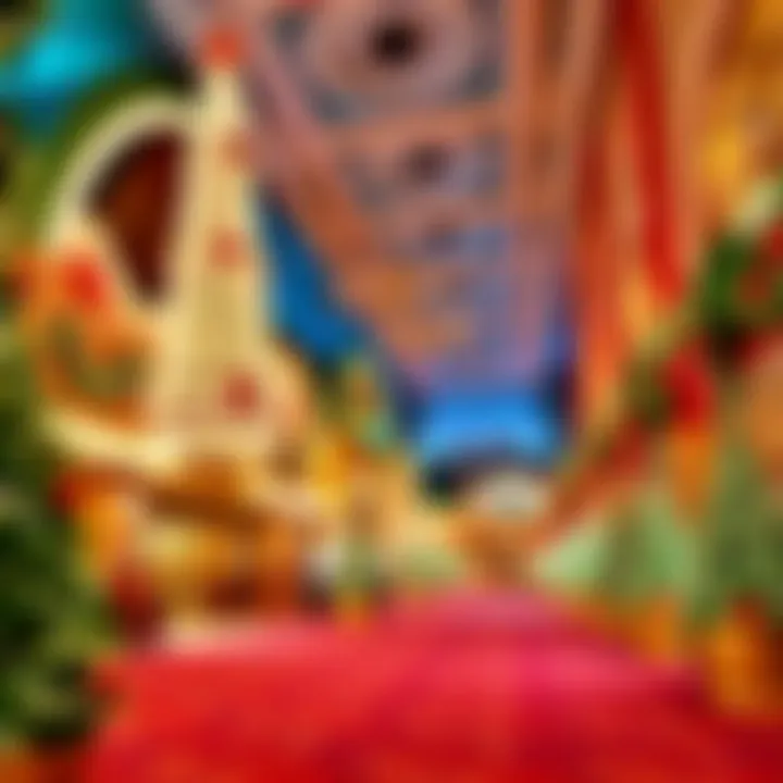 Seasonal decorations at Del Lago Resort