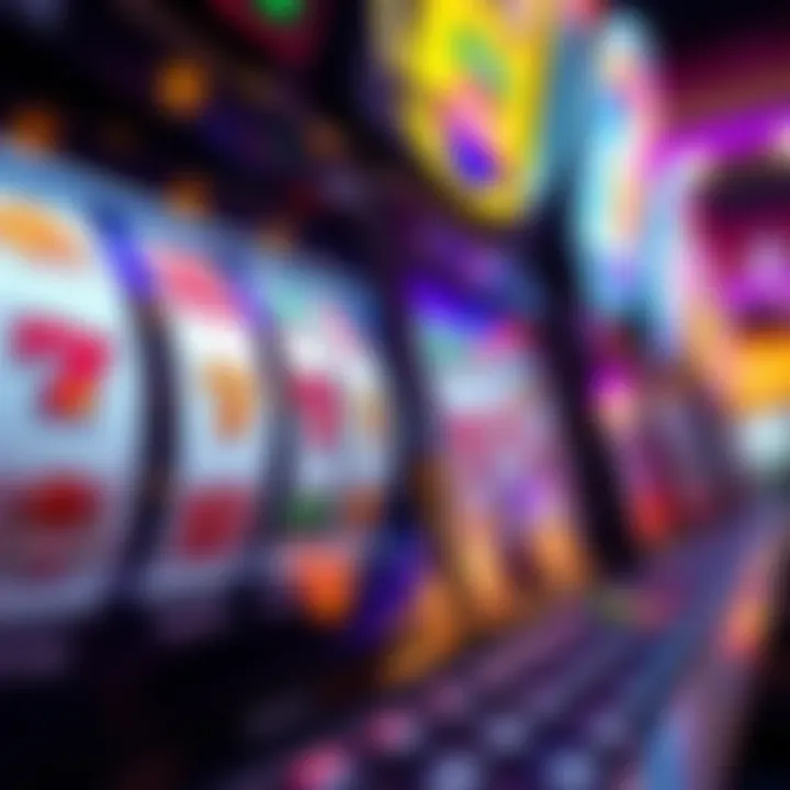 A close-up of a digital slot machine showcasing a winning combination