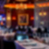 Elegant dining setup at Del Lago Casino showcasing a fine dining experience