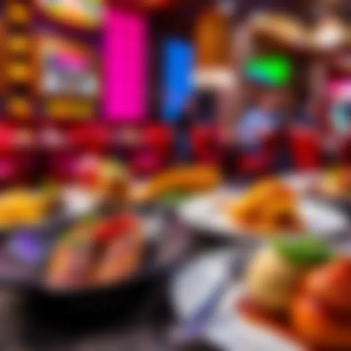 A selection of signature dishes beautifully presented from various Del Lago Casino restaurants