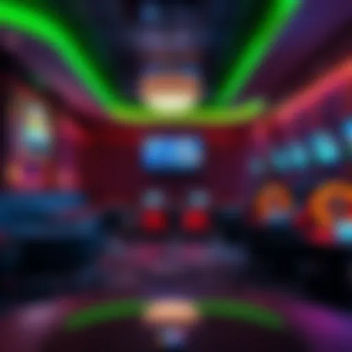 Interior view of a DraftKings sports betting lounge