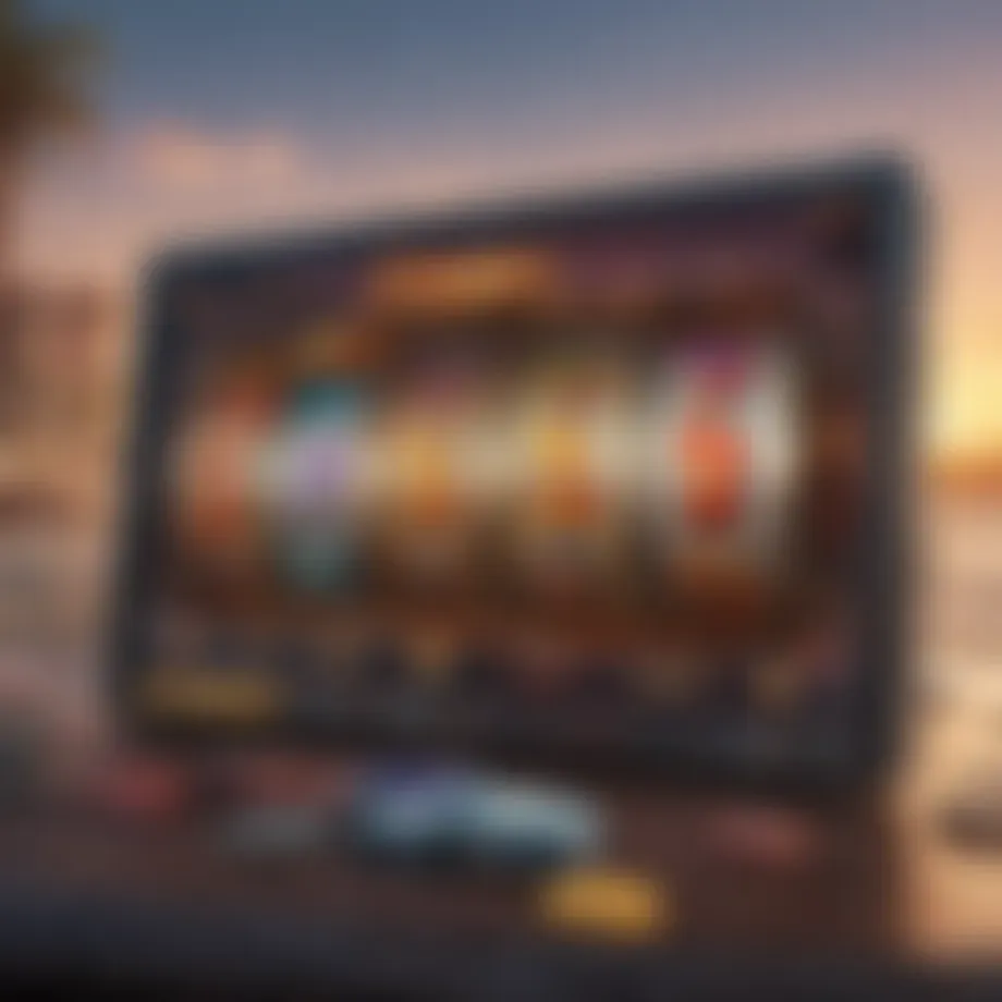 Online gaming platform interface showcasing games