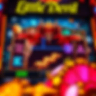 Gameplay Interface of Little Devil Slot Machine Screenshot of the gameplay interface highlighting features and symbols