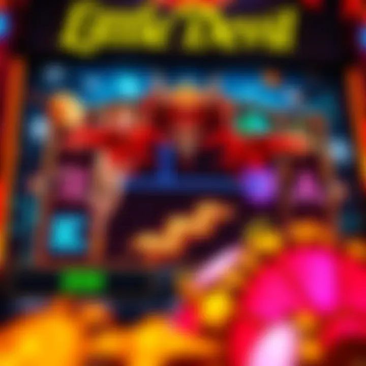 Gameplay Interface of Little Devil Slot Machine Screenshot of the gameplay interface highlighting features and symbols