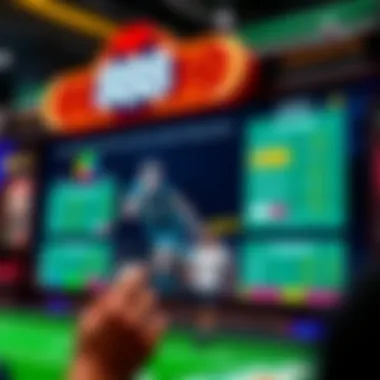 User interface highlighting features of 888sport