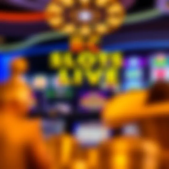 A vibrant display of BC Slots Live interface showcasing various slot games