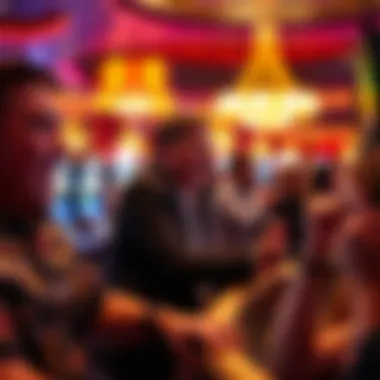 An engaging atmosphere with excited gamblers