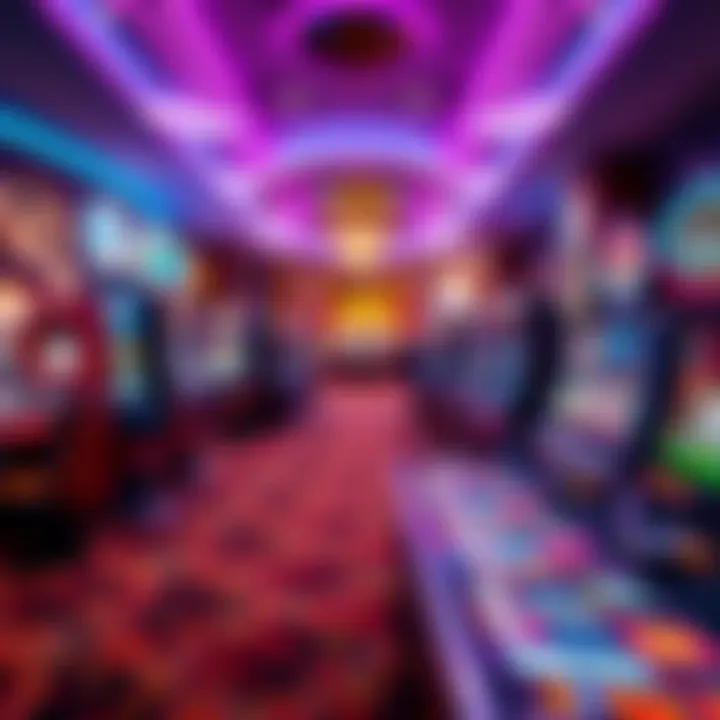 A vibrant casino floor filled with gaming options