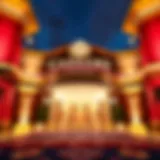 Exterior view of Caesars Casino showcasing its grand entrance