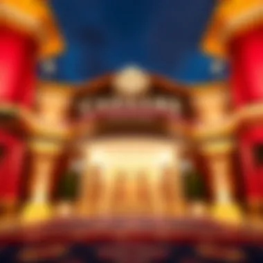 Grand Entrance of Caesars Casino Exterior view of Caesars Casino showcasing its grand entrance