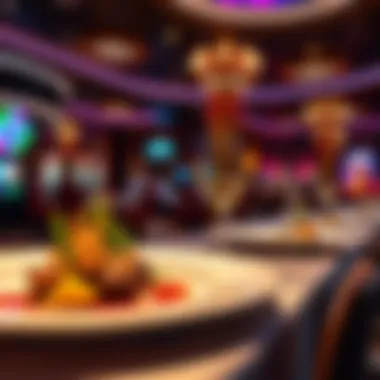Fine dining restaurant within a casino offering gourmet dishes