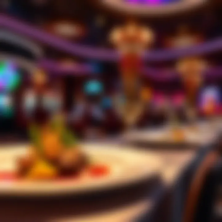 Fine dining restaurant within a casino offering gourmet dishes