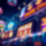 An illustration showcasing the excitement of online slots