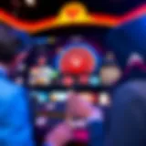 A detailed view of online casino software interface showcasing various games and features.