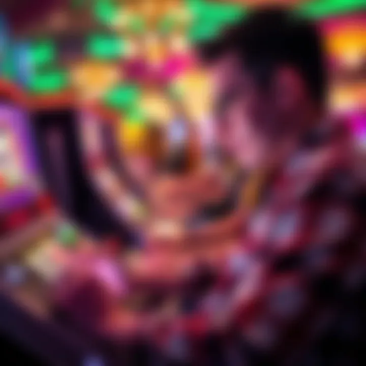 Player Enjoying Free Slots on a Device Player enjoying free slots on a device