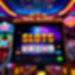 Vibrant online casino slot interface