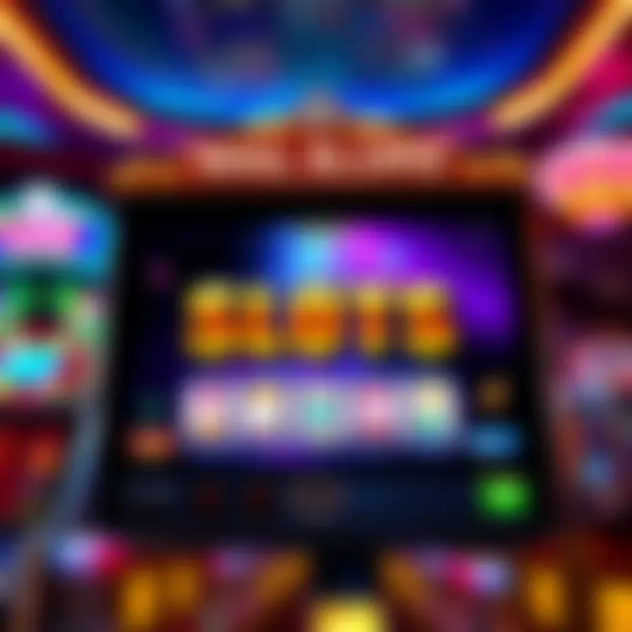 Vibrant online casino slot interface