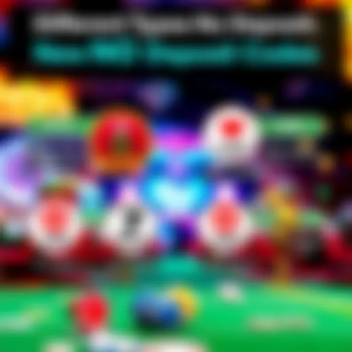 Different Types of No Deposit Bonus Codes Infographic showing types of casino bonuses