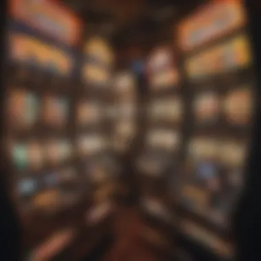 Vibrant slot machines at Golden Nugget Casino