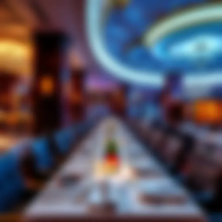 Exquisite Dining Experience Luxurious dining area with elegant table settings