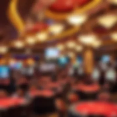 Casino Atmosphere During Tournaments A panoramic view of the bustling casino during a tournament