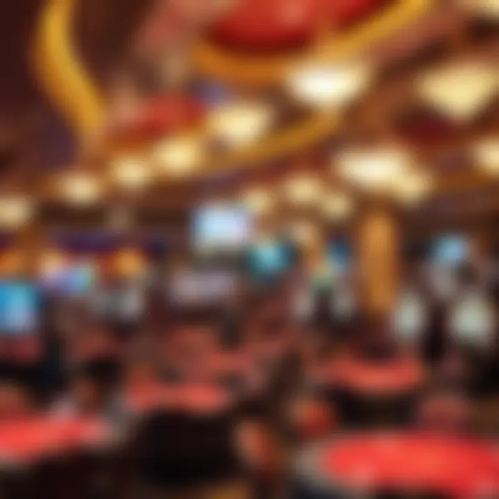Casino Atmosphere During Tournaments A panoramic view of the bustling casino during a tournament