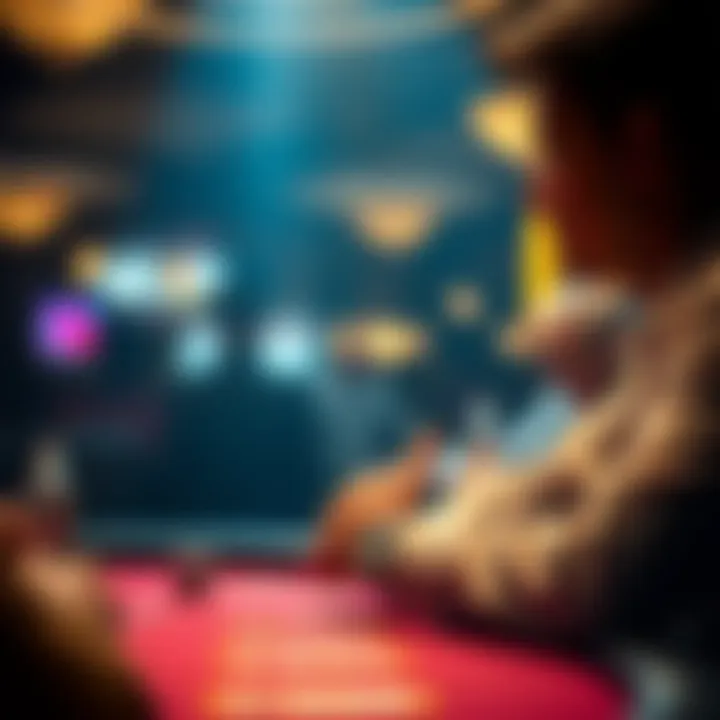 The Art of Decision in Poker A player contemplating their next move at the poker table