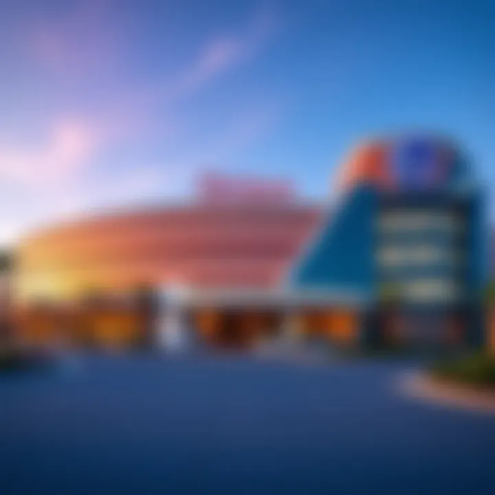 Exterior view of Ocean Casino and Hotel showcasing its modern design