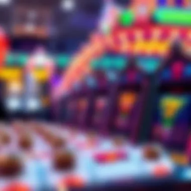 Graphical representation of market trends in slot apps