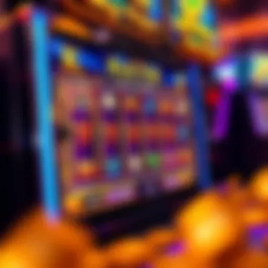 Screen showing winning slots game