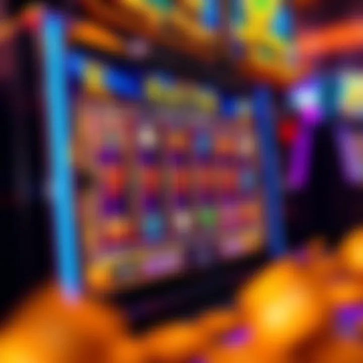 Screen showing winning slots game
